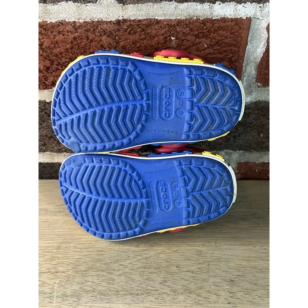 Crocs Toddler Size 4/5 Lego With Lego Attachments EUC